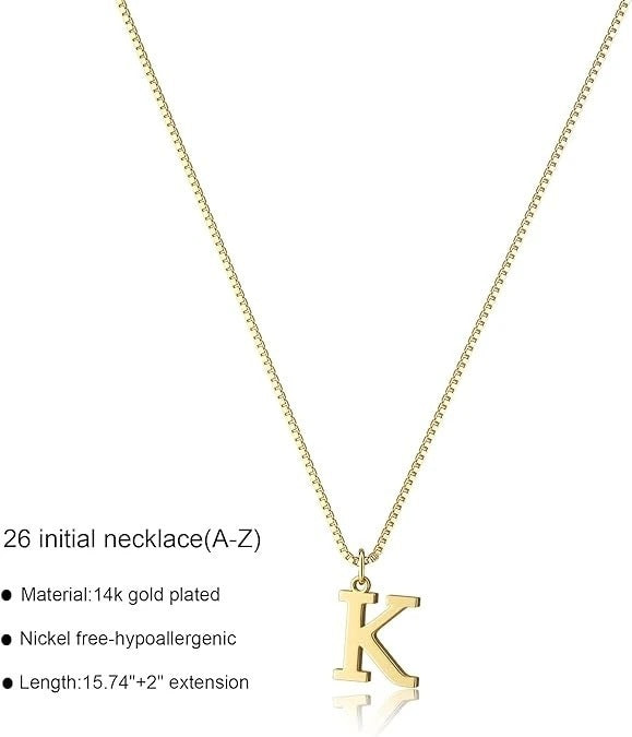 European And American Fashion 26 English Letter Simplicity Necklace