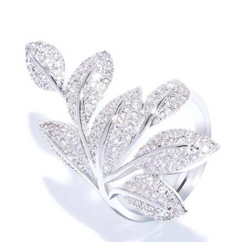 Decorative Zircon Fashion Ring Female Exaggerated