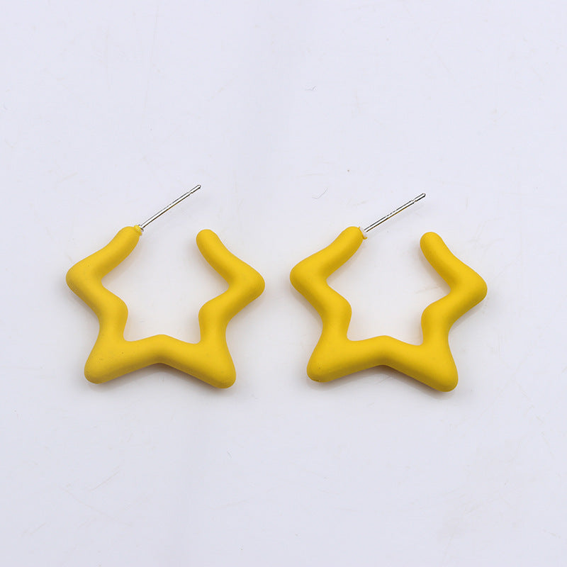 XINGX Set Acrylic Earrings Earrings Simple