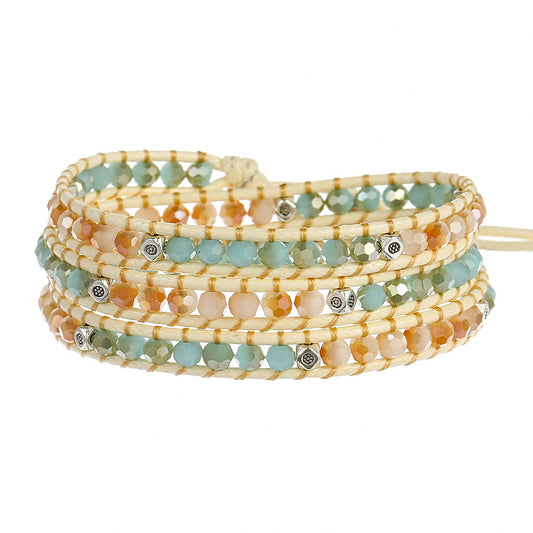 Ornament Natural Stone Bracelet Hand-woven