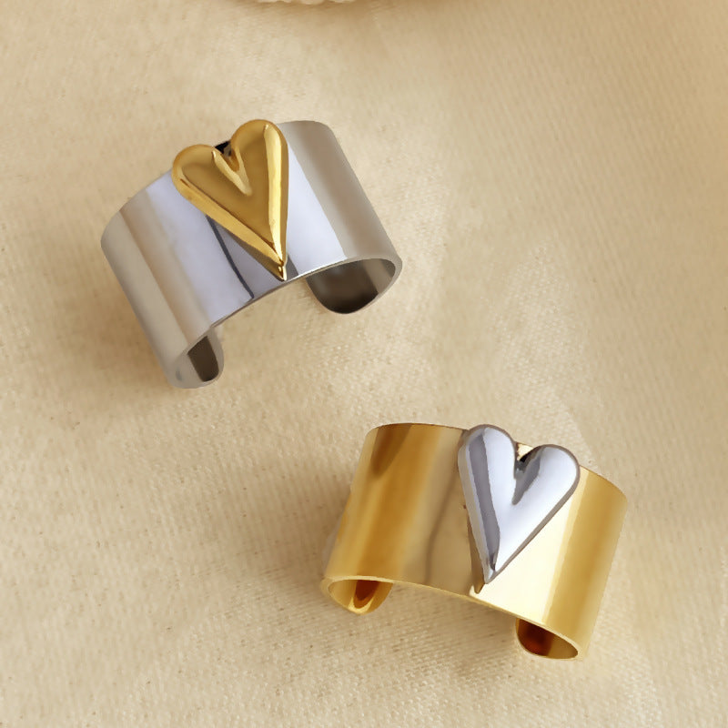 European And American New Retro Heart-shaped Ring