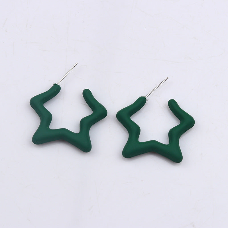 XINGX Set Acrylic Earrings Earrings Simple