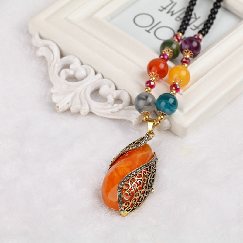 Bohemian ethnic style necklace