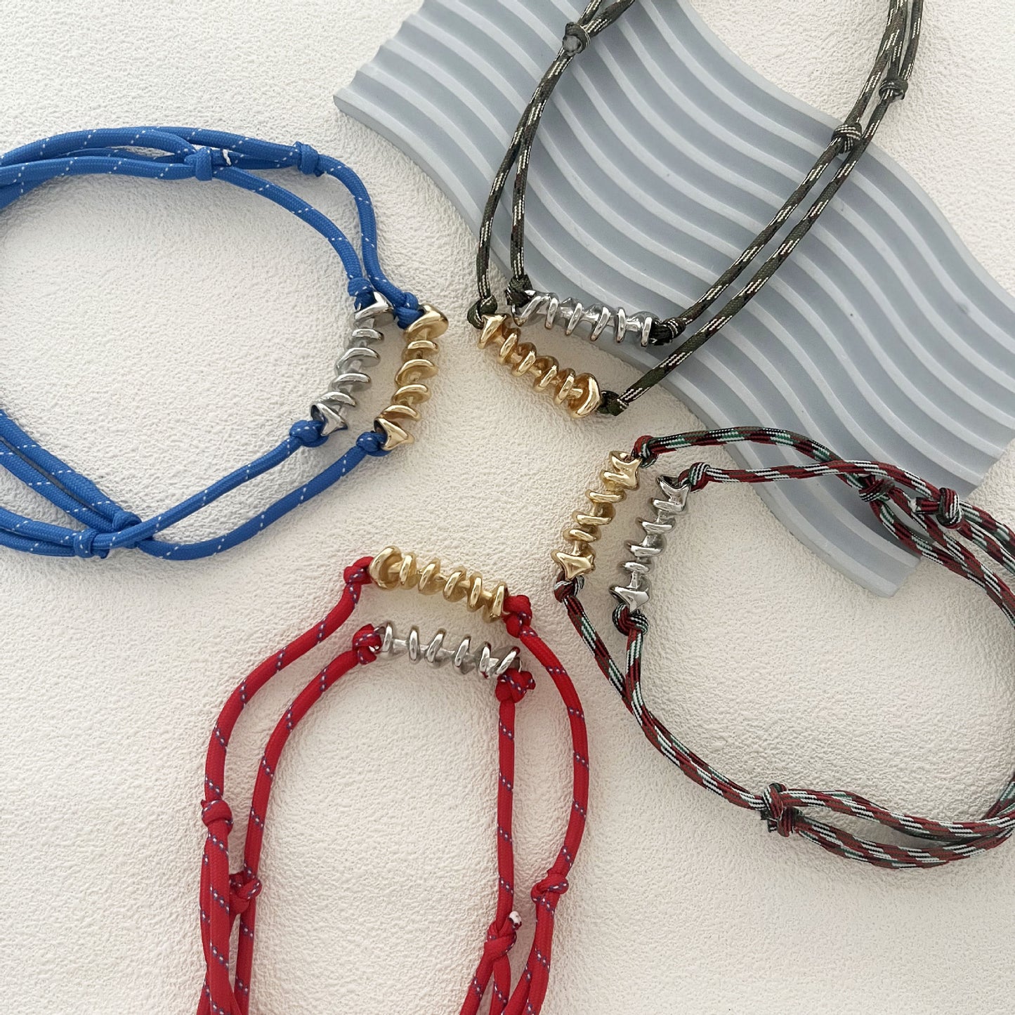 Trendy Multi-Color Braided Rope Simple Fashion Women's Necklace