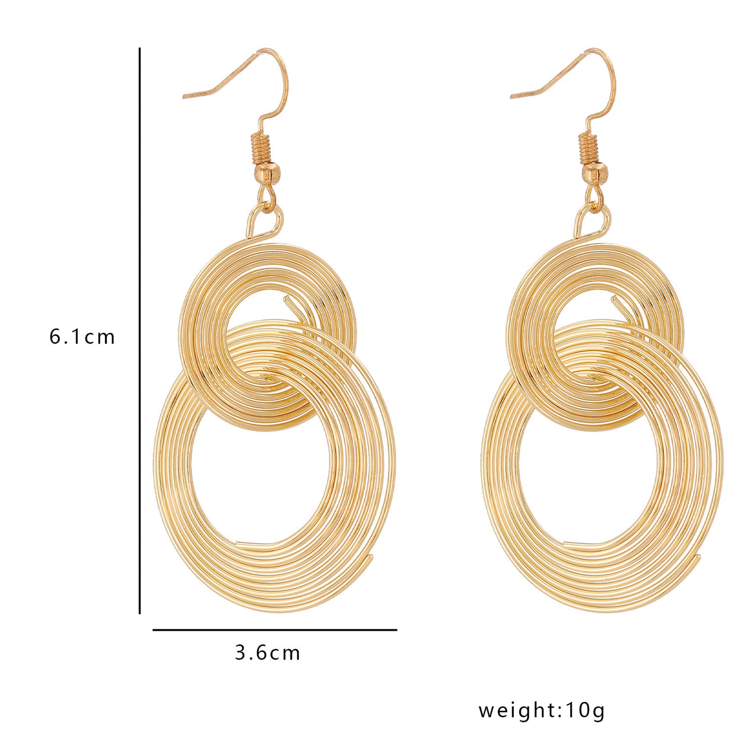 Long Exaggerated Geometric Earrings With Hoop Earrings Personalized Earrings