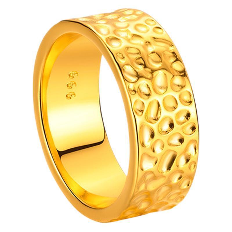 Alluvial Gold Plated Hand Hammered Tone Ring