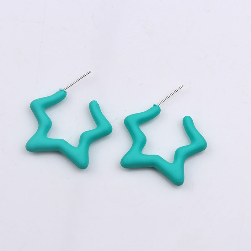 XINGX Set Acrylic Earrings Earrings Simple