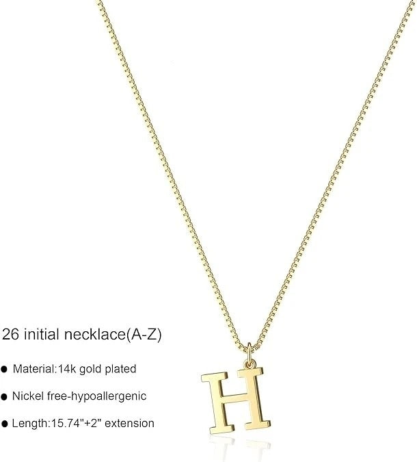 European And American Fashion 26 English Letter Simplicity Necklace