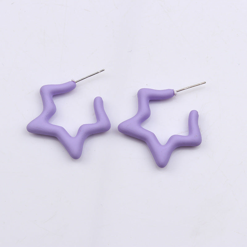 XINGX Set Acrylic Earrings Earrings Simple