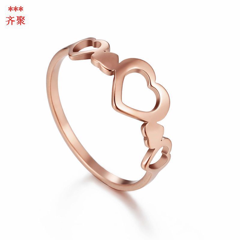 Simple Stainless Steel Couple Love Ring