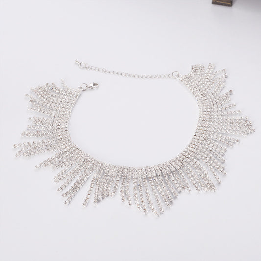 Neck Elements Necklace Tassel Diamond Necklace Alloy Necklace