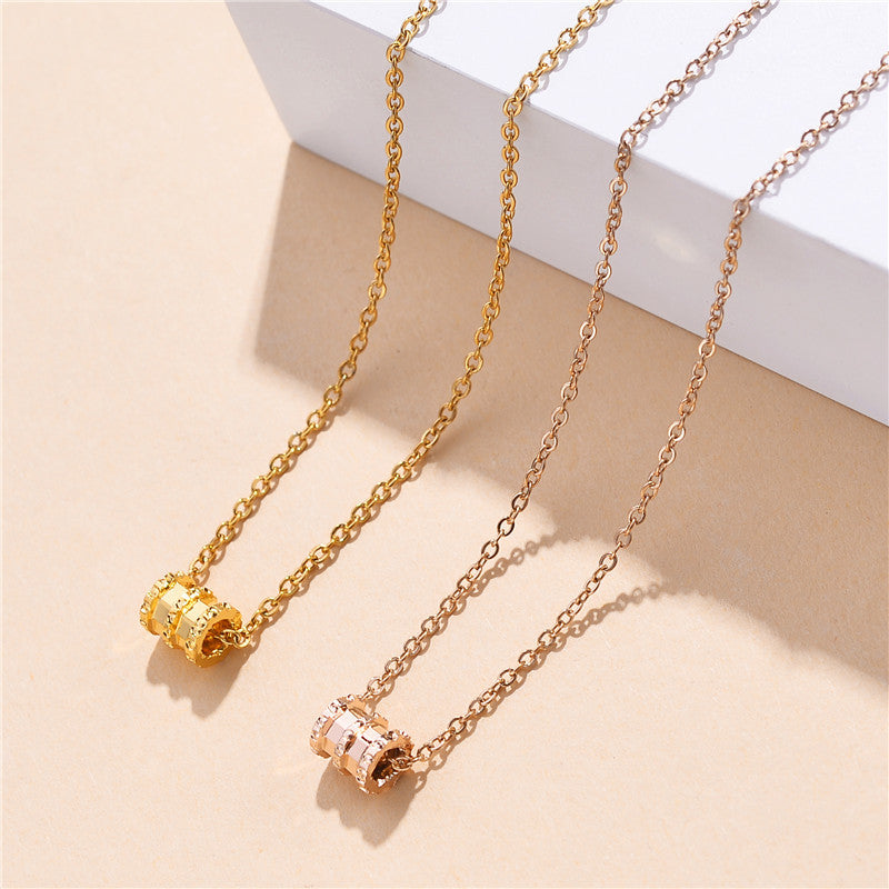 Small Waist Necklace Women's Gold-plated Short Clavicle Chain All-match Instafamous Pendant