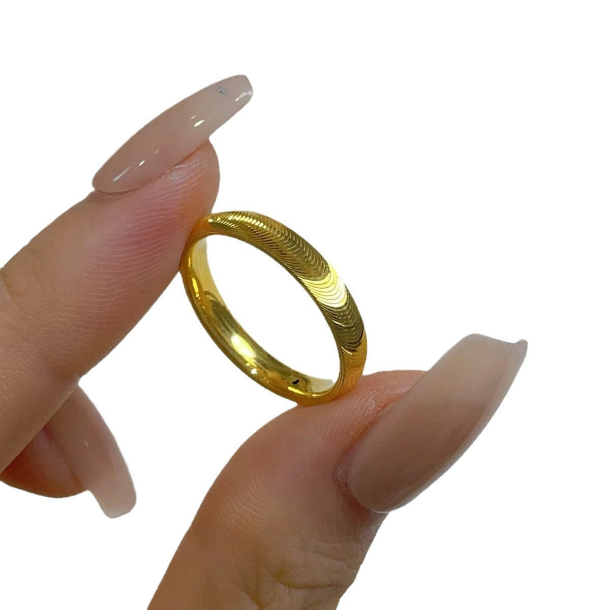 Golden Cat Eye Flashing Ring Special-interest Design