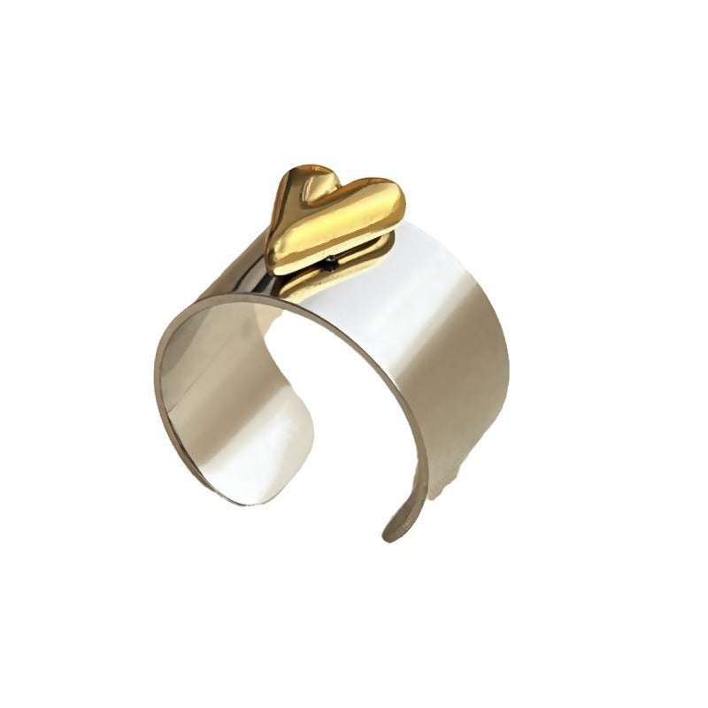 European And American New Retro Heart-shaped Ring