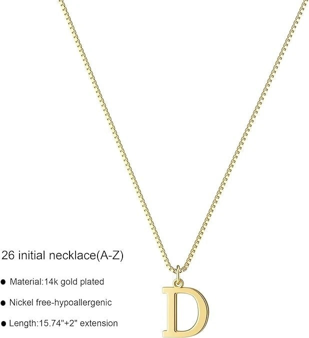 European And American Fashion 26 English Letter Simplicity Necklace