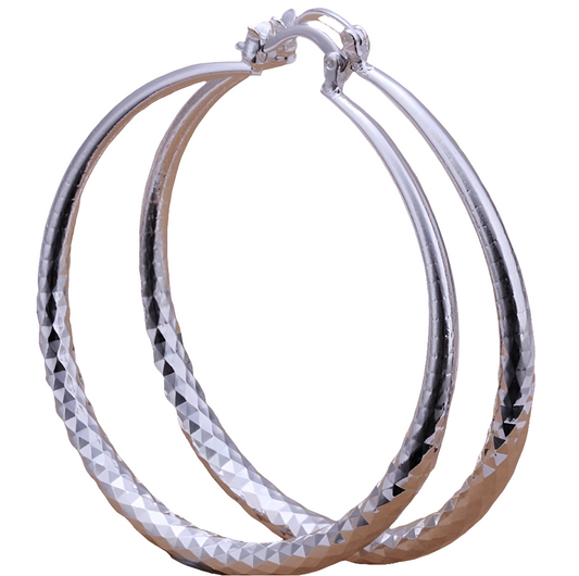 925 Silver Exaggerated Large Hoop Earrings Hoop Earrings