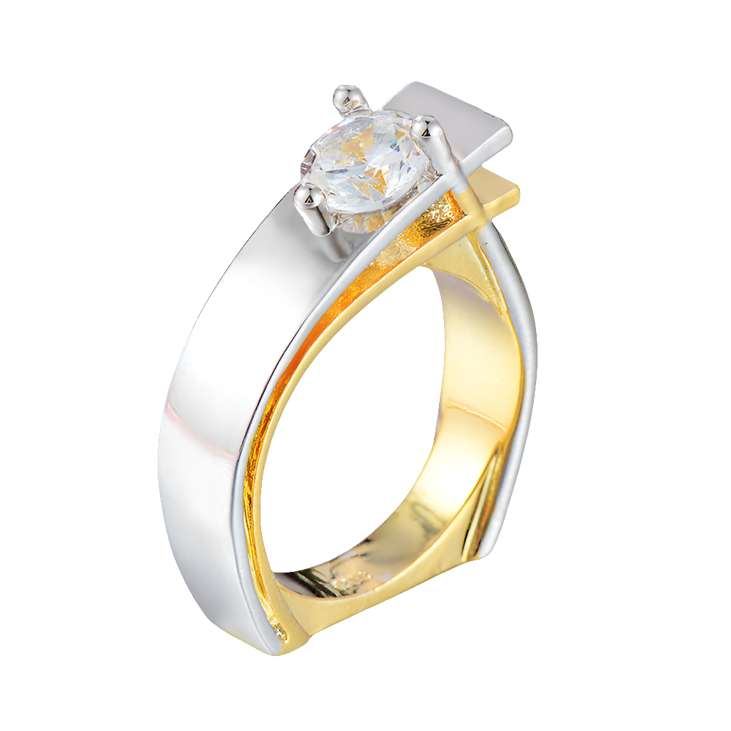 Creative Square Party Zircon Diamond Ring