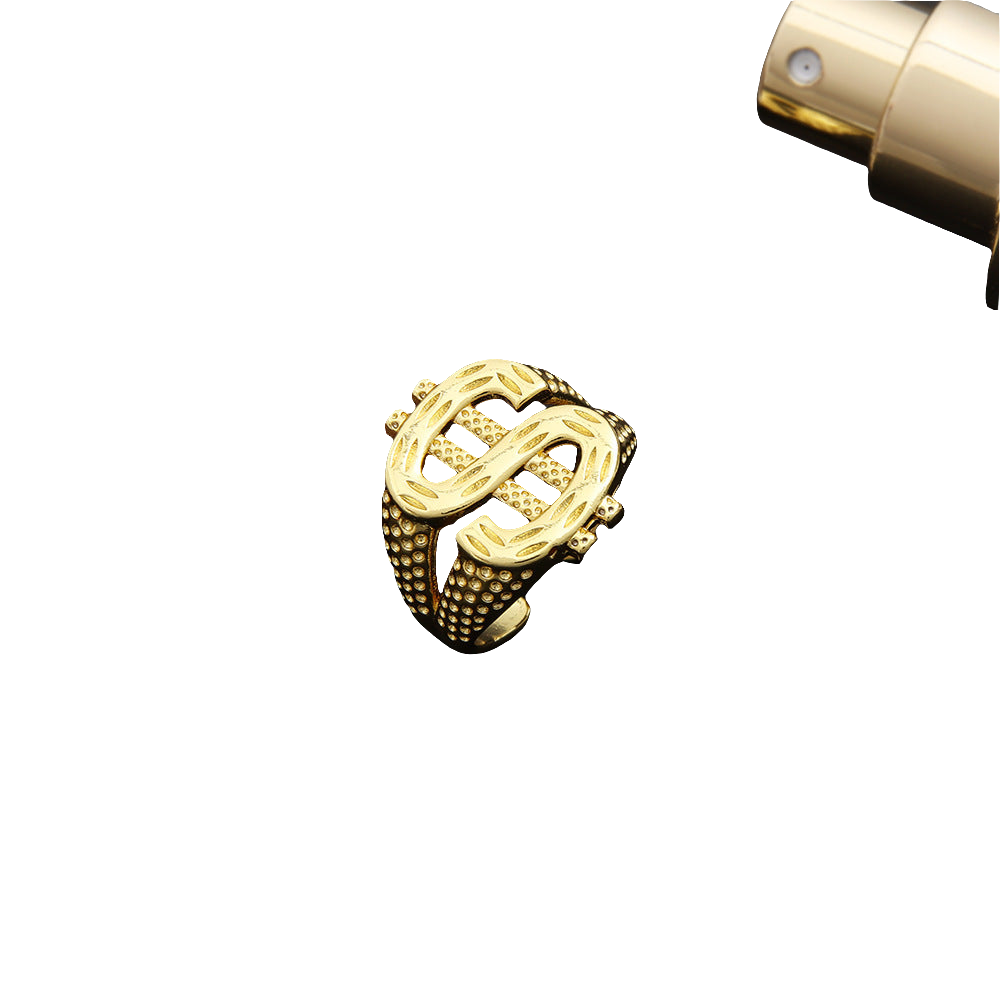 European And American Popular Exaggerated Hip Hop Dollar Symbol Ring