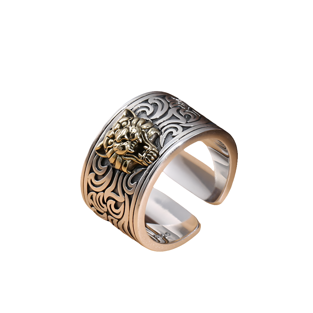 925 Thai Silver Tiger Open Ring