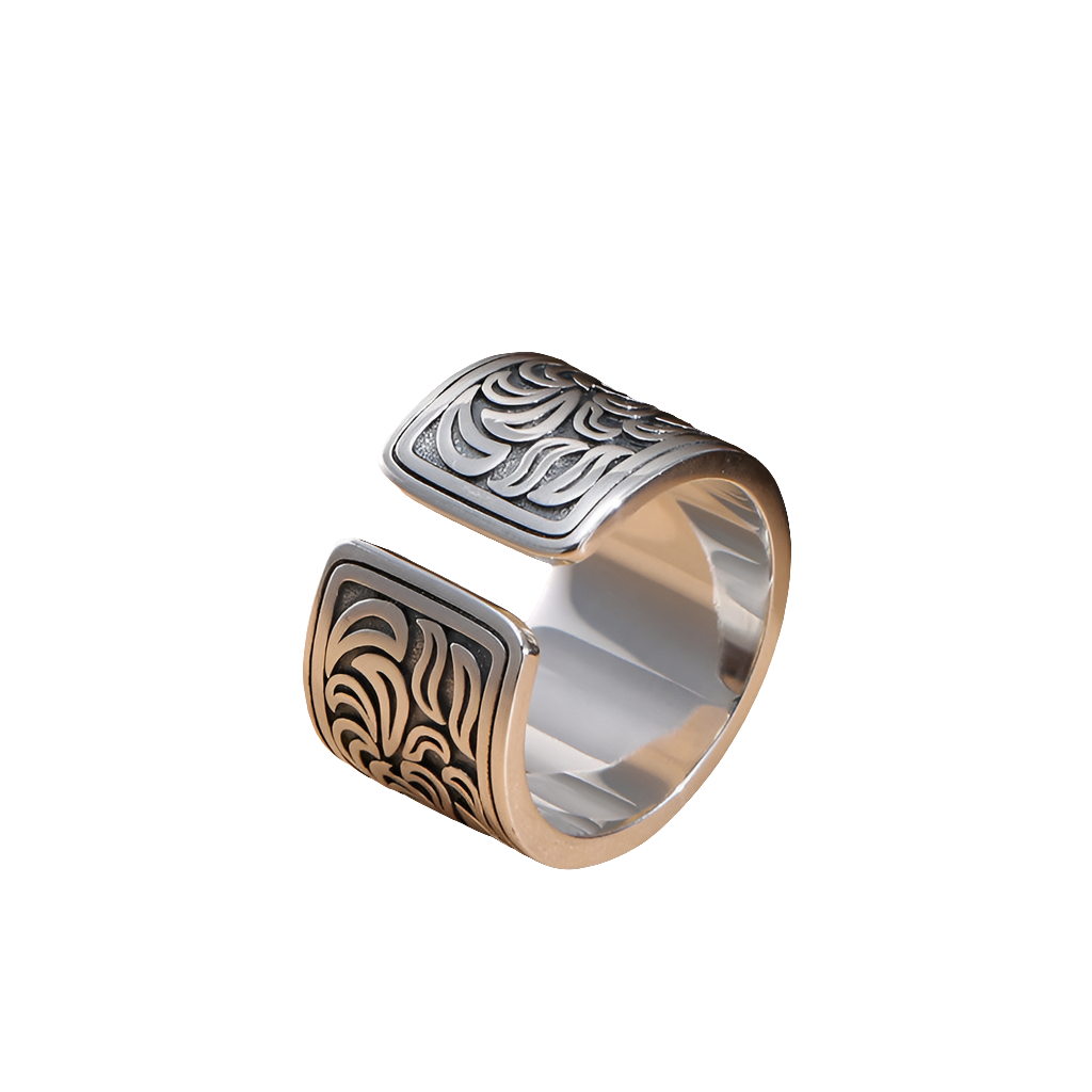 925 Thai Silver Tiger Open Ring