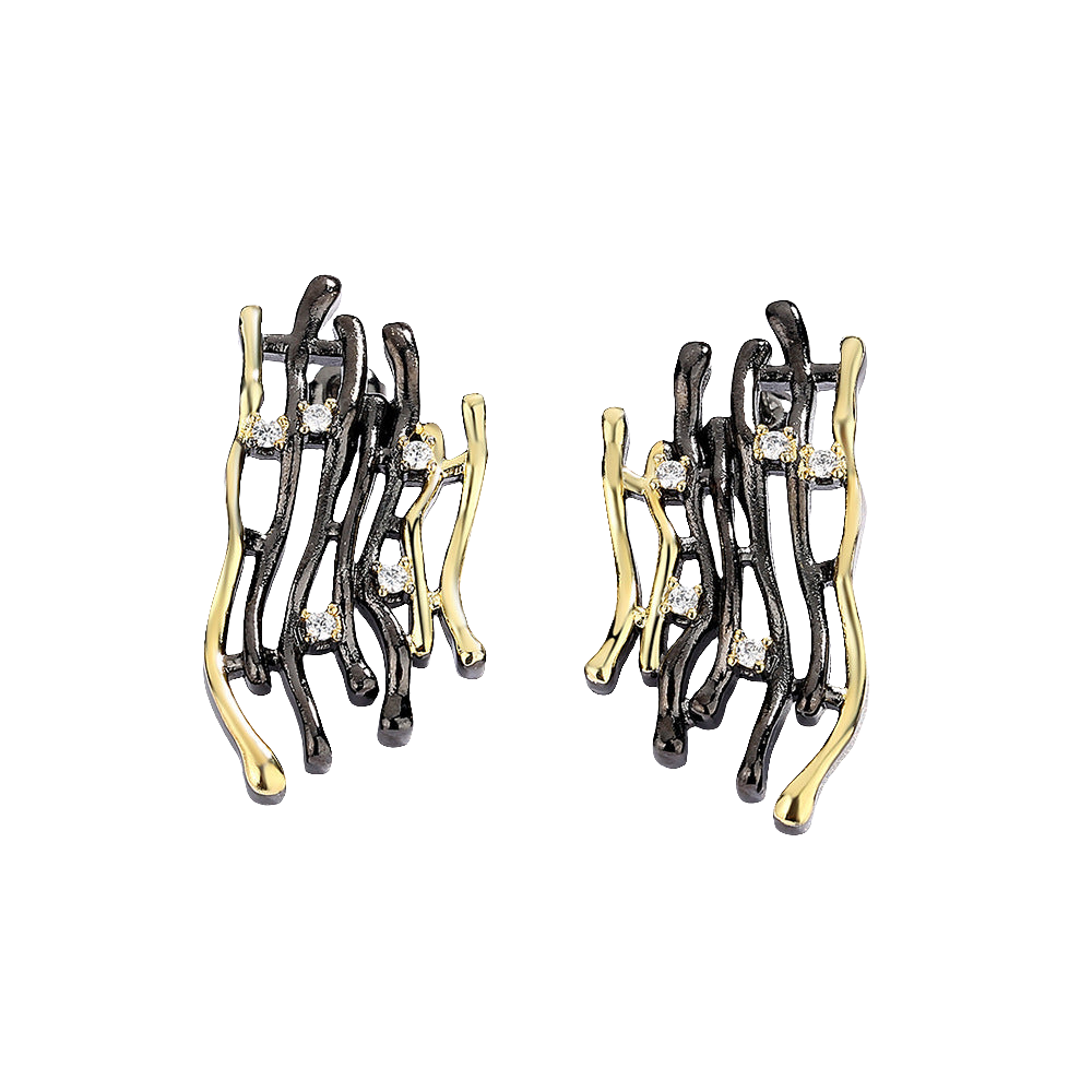 Earrings Geometric Retro Earrings Hollow Earrings