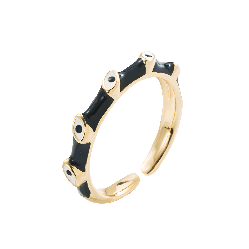 Creative Trend Devil's Eye Oil Dripping Adjustable Ring