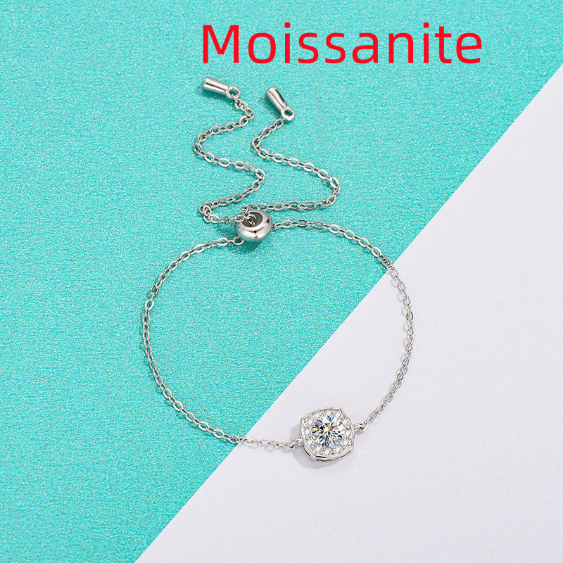 Women's Fashion Simple Moissanite Hairui Bracelet