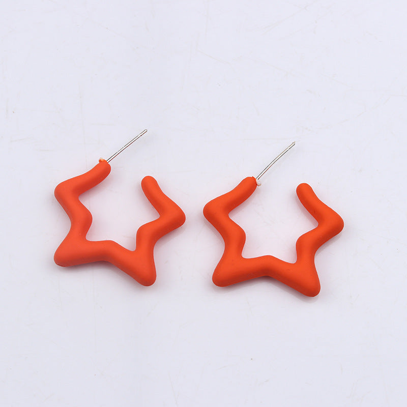 XINGX Set Acrylic Earrings Earrings Simple