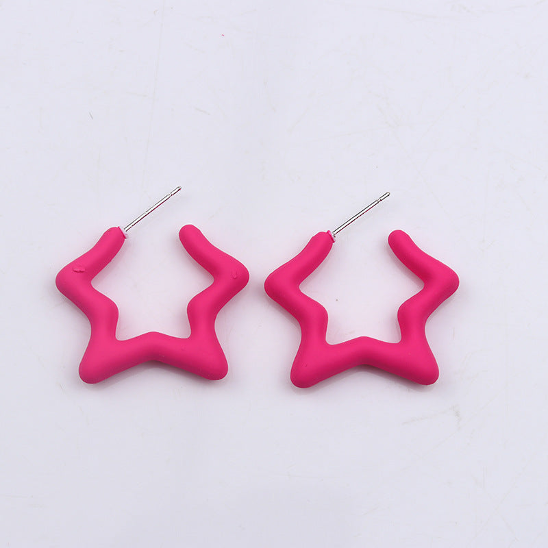 XINGX Set Acrylic Earrings Earrings Simple