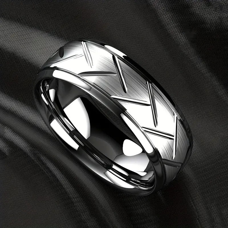 Diagonal Curved Pure Black Ring