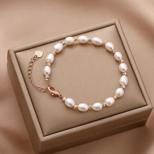 Natural Freshwater Real Pearl Bracelet Female Accessories